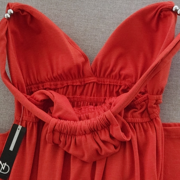 New Directions Orange Maxi Dress - Picture 11 of 15